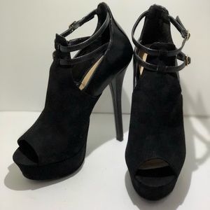Black Open-Toed Heels